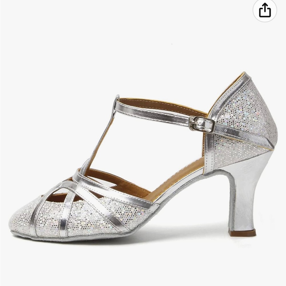 Glitter Latin Shoes Ballroom Salsa Tango Practice Performence Dancing Shoes